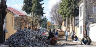 გრიგოლ რობაქიძის ქუჩაზე საგზაო ინფრასტრუქტურული სამუშაოები აქტიურად მიმდინარეობს