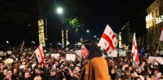 სალომე ზურაბიშვილმა კახელების მარშის მონაწილეებს საახალწლო სოფლის სცენიდან მიმართა