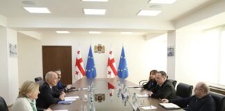 გიორგი ცაგარეიშვილი მიგრაციის საერთაშორისო ორგანიზაციის (IOM) ხელმძღვანელს, ლარს იოჰან ლოუნბეკს შეხვდა