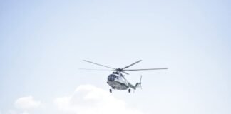 დიდთოვლობის სალიკვიდაციო სამუშაოებში სასაზღვრო პოლიციის ვერტმფრენი ჩაერთო