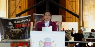 სალომე ზურაბიშვილმა აქციის მონაწილეებს სიტყვით მიმართა