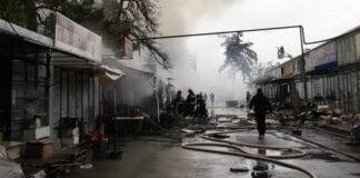 ე.წ. ვაგზლის ბაზრობაზე, სადაც გუშინ ხანძარი გაჩნდა, ცოტა ხნის წინ ხმაური და დაპირისპირება იყო