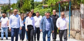 რუსთავში, ჭყონდიდელის სახელობის უბანში ახალი საგზაო ინფრასტრუქტურა ერთდროულად რამდენიმე ლოკაციაზე ეწყობა