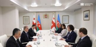 ირაკლი კობახიძე აზერბაიჯანის საგარეო საქმეთა მინისტრს ჯეიჰუნ ბაირამოვს შეხვდა