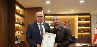 სპორტის მინისტრმა ლაშა გურულს მსოფლიოს ჩემპიონატზე მიღწეული წარმატება მიულოცა