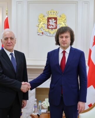 ირაკლი კობახიძე სომხეთის პრეზიდენტ ვაჰაგნ ხაჩატურიანს შეხვდა