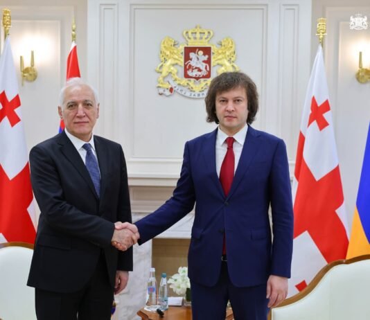 ირაკლი კობახიძე სომხეთის პრეზიდენტ ვაჰაგნ ხაჩატურიანს შეხვდა