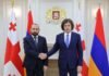 პრემიერ-მინისტრი ირაკლი კობახიძე სომხეთის რესპუბლიკის საგარეო საქმეთა მინისტრს, არარატ მირზოიანს შეხვდა