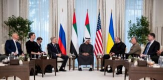 აბუ დაბიში უკრაინას, აშშ-სა და რუსეთს შორის მოლაპარაკებების მეორე რაუნდი მიმდინარეობს