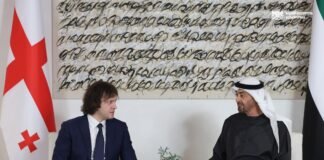 ირაკლი კობახიძე არაბთა გაერთიანებული საამიროების პრეზიდენტს შეხვდა