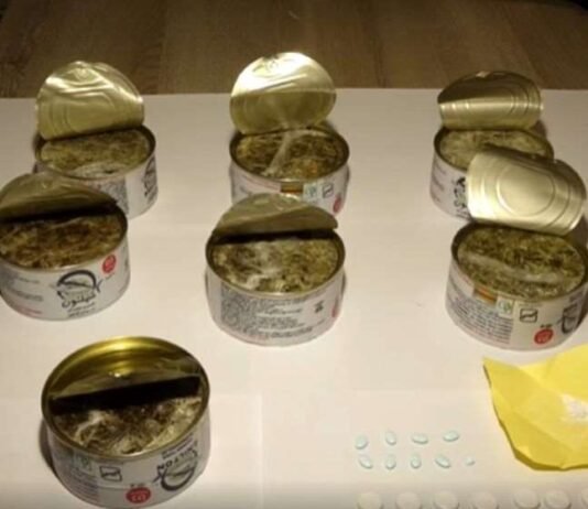 თბილისის აეროპორტში ირანის მოქალაქე დააკავეს, რომელსაც ჰერმეტულად დალუქული კონსერვის ქილებით განსაკუთრებით დიდი ოდენობით ნარკოტიკი შემოჰქონდა