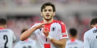 საქართველოს ეროვნული საფეხბურთო ნაკრების კაპიტანი ხვიჩა კვარაცხელია გახდება